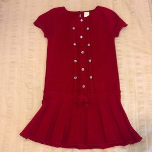 Girls Gymboree Red Short Sleeve Knit Like Dress